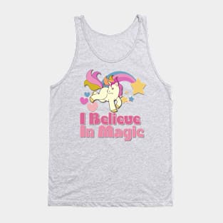 I believe in Magic Unicorn (pink) Tank Top